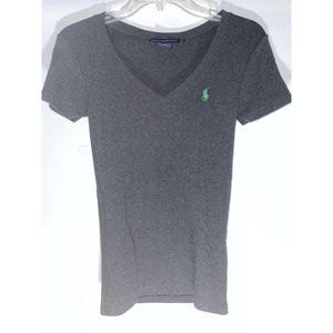 Polo by Ralph Lauren Women Dark Gray Short Sleeve T-Shirt  Size S